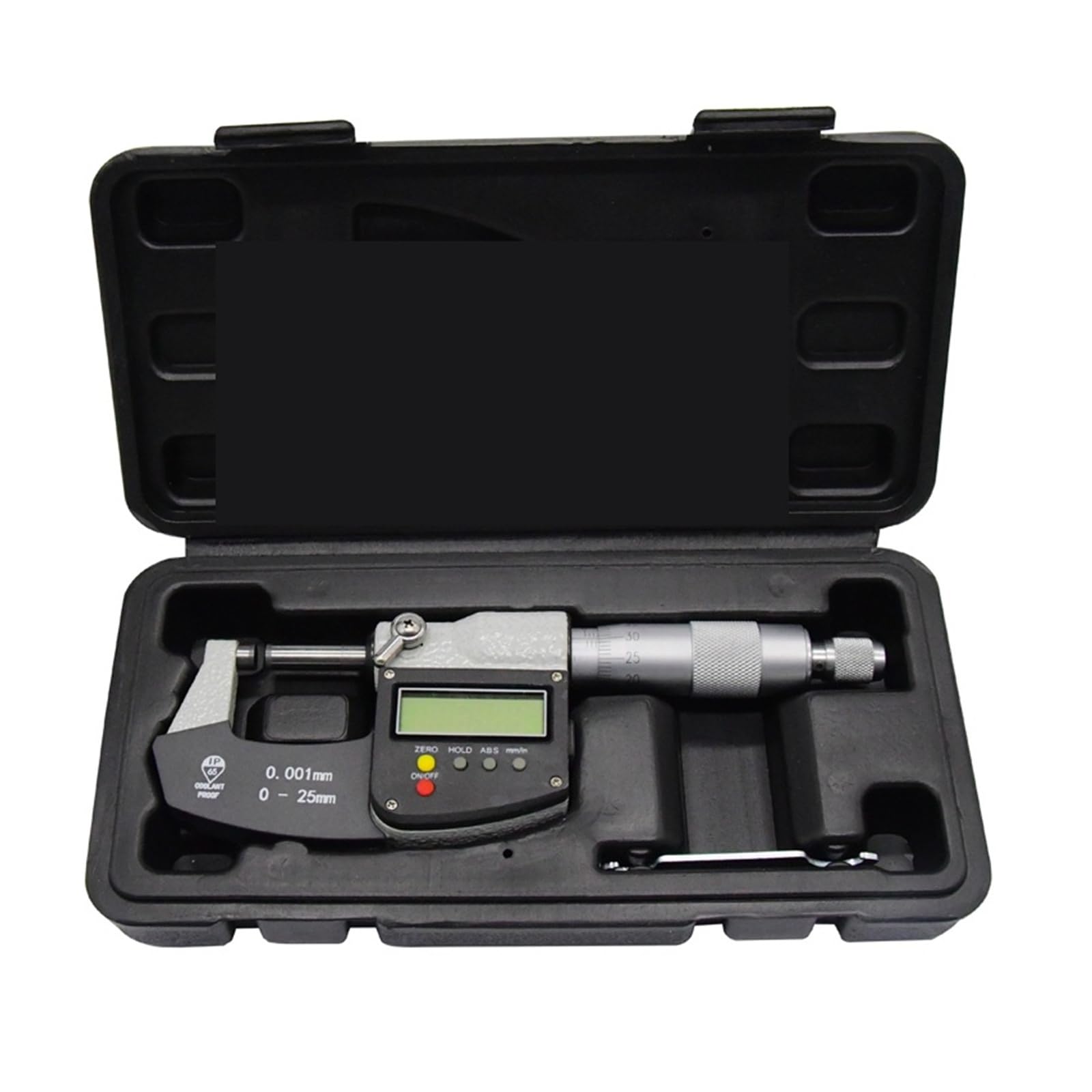 Micrómetro exterior IP65 de 0 a 25 mm, calibrador digital de pantalla grande, micrómetro de carburo de 0,001 mm, herramientas de medición Lecturas precisas(25-50mm)