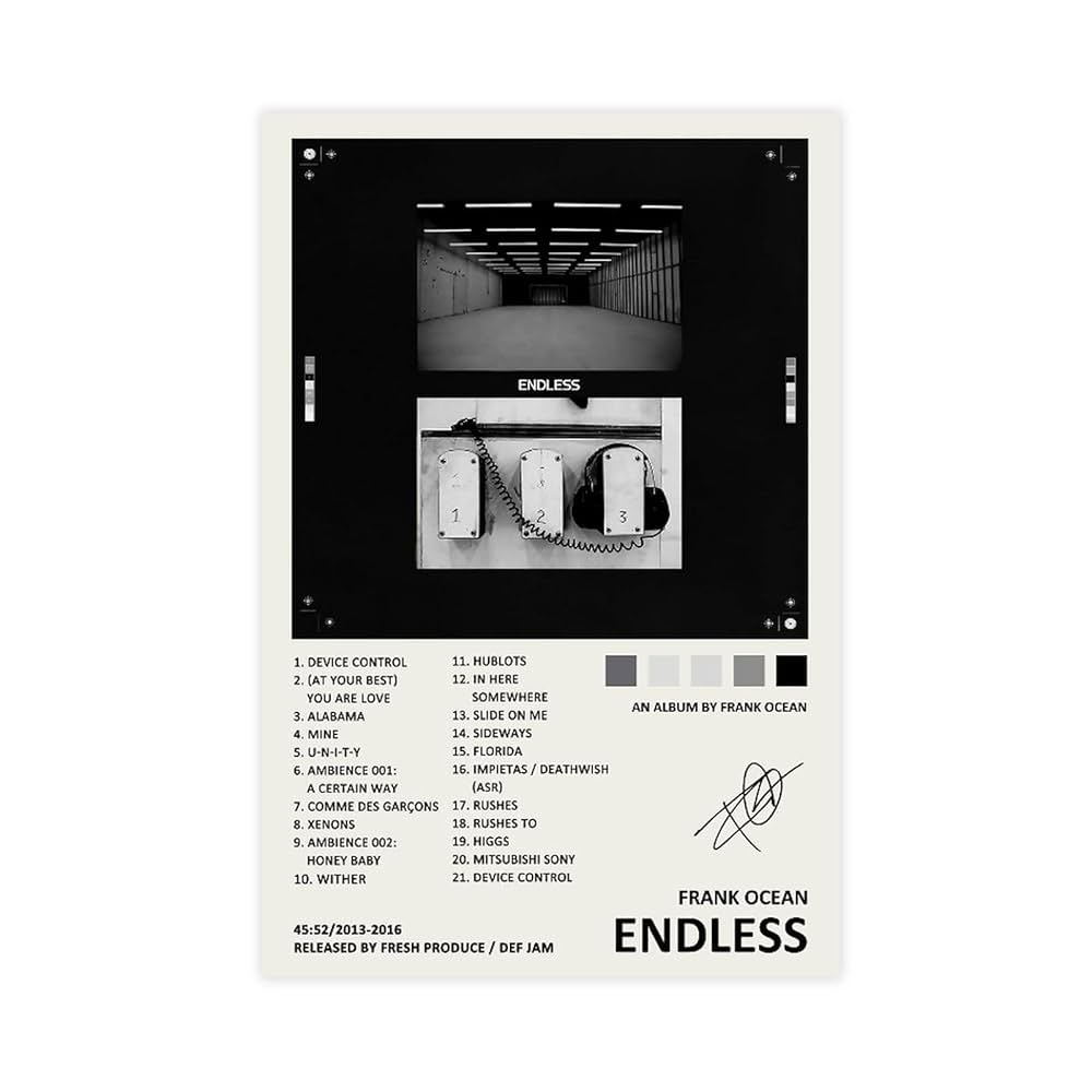 コレクション Frank Ocean ENDLESS DOUBLE SIDED POSTER1 BRAND NEW* *OFFICIAL* Frank Ocean Double-Sided “Endless