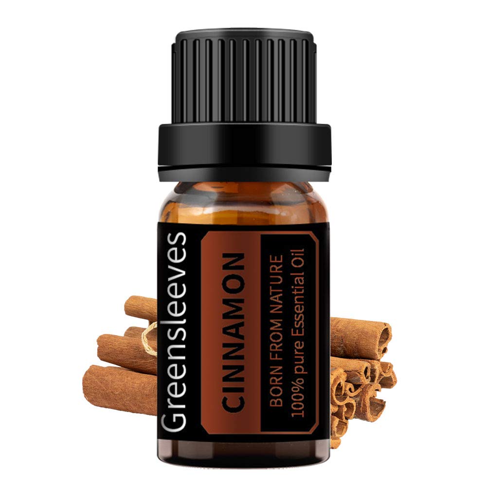 GREENSLEEVESCinnamon Essential Oil, 100% Pure, Undiluted Organic Cinnamon Aromatherapy Diffuser Oils 10ml