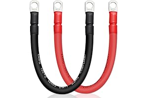 Performance-Optimized 4 AWG Battery Cable with Durable Copper Terminal