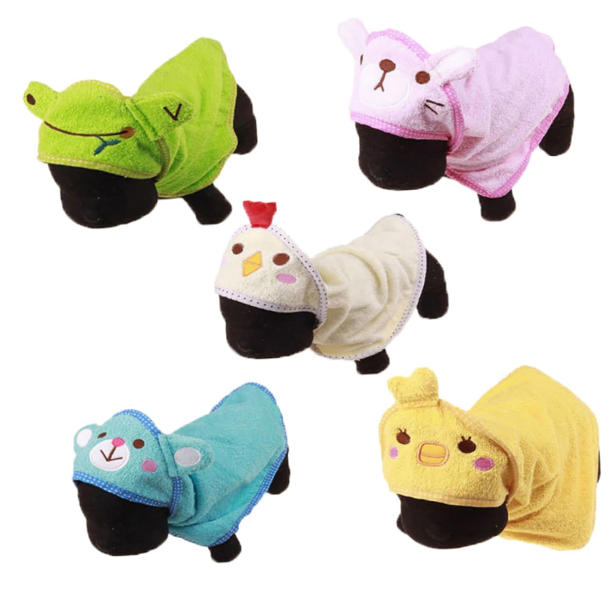 FRCOLOR 2 Toallas de baño para Mascotas, Albornoz para Gatos, Toalla de baño de Microfibra, Toalla de Secado para Perros, paños absorbentes, Albornoces para Mascotas, Toallas de baño de Microfibra, t