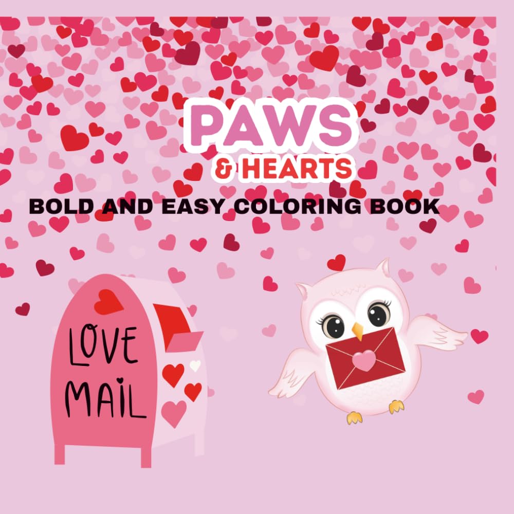 Paws & Hearts: A Valentine’s Day Coloring Book Adventure