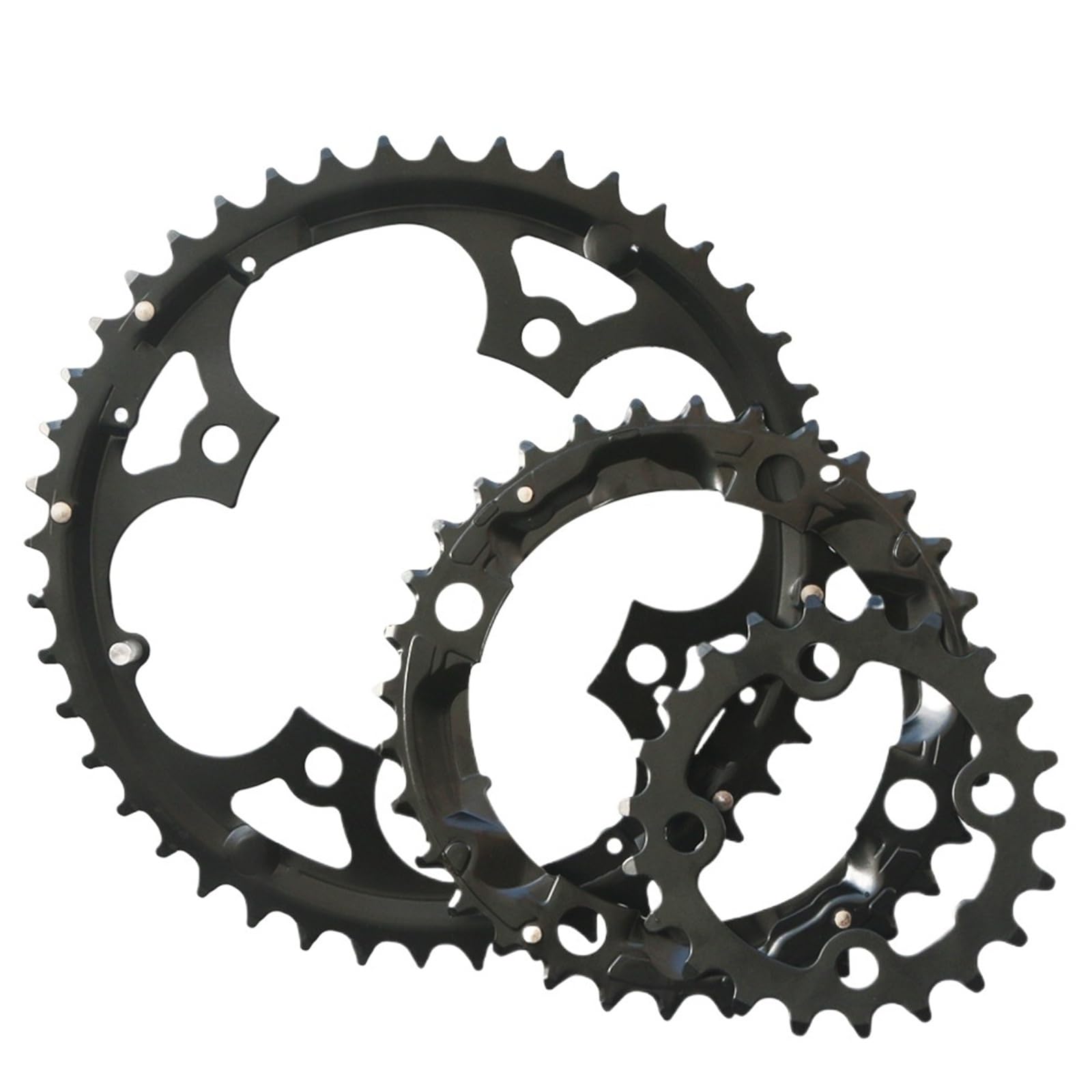 Generisch Kompatibel mit Shimano MTB 9 10-Fach Kettenblatt-Set | Dreiteilige 104/64BCD-Kettenblätter passen zu Standard-Mountainbike-Kurbelrahmen