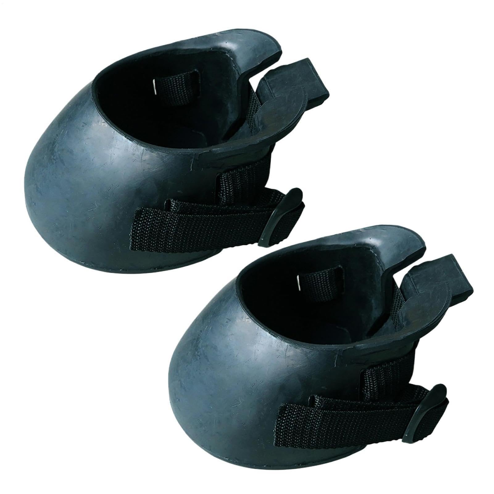 Botas para Cascos, de Goma Antideslizante con Correa Ajustable | Botas Protectoras para Caballos - para Entrenamiento, competición, rehabilitación, Recorte y protección.