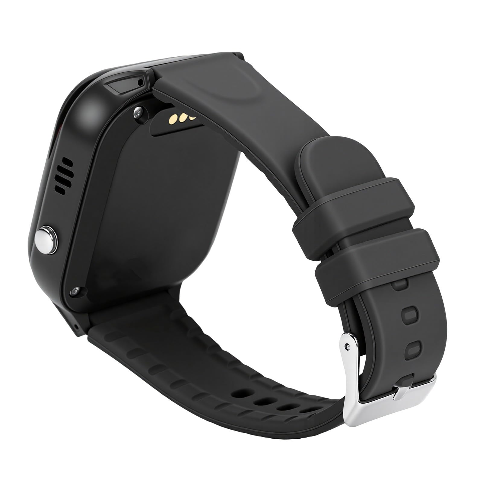 Dpofirs Reloj Inteligente 4G, Reloj con Pantalla Táctil de 1,44 Pulgadas para Estudiantes, Despertador, WiFi y Ranura para Tarjeta SIM (Black)