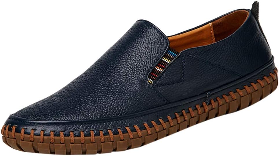Men's Leather Loafers Casual Breathable Fashion Business Driving Boat Formal Shoes