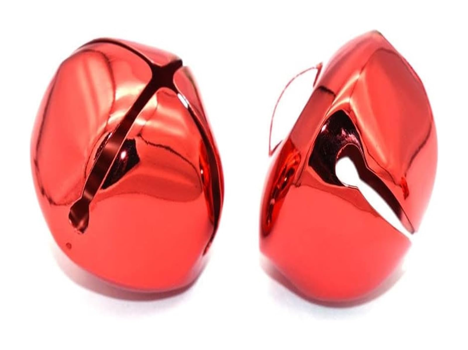 Campane artigianali, ornamenti for campane di Natale, campanelli artigianali, piccole campane di Natale, ciondolo a catena con campana rossa(25mm)