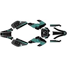 Graphics Kit for HONDA XR70 2001-2003 USA Series Teal 9 Mil - Easy Go - Dirt pit bike motorcycle stickers, dirtbike racing automotive decal motocross accessories no-plastics