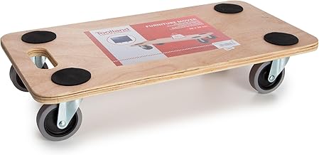 Toolland Plateau Roulant, revêtement antidérapant, 4 Roues pivotantes, capacité de Charge 150 kg