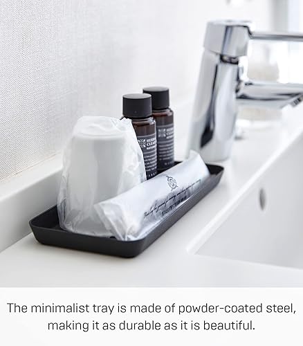 Miniatura 4 de YAMAZAKI Home Tower - Bandeja de servicio L color negro, plana