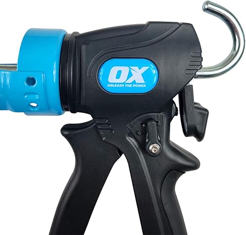 Miniatura 2 de OX TOOLS Pro - Pistola de calafateo de doble empuje de 10 onzas con relación de empuje ajustable de 241 o 121  Para cartuchos o tubos selladores y