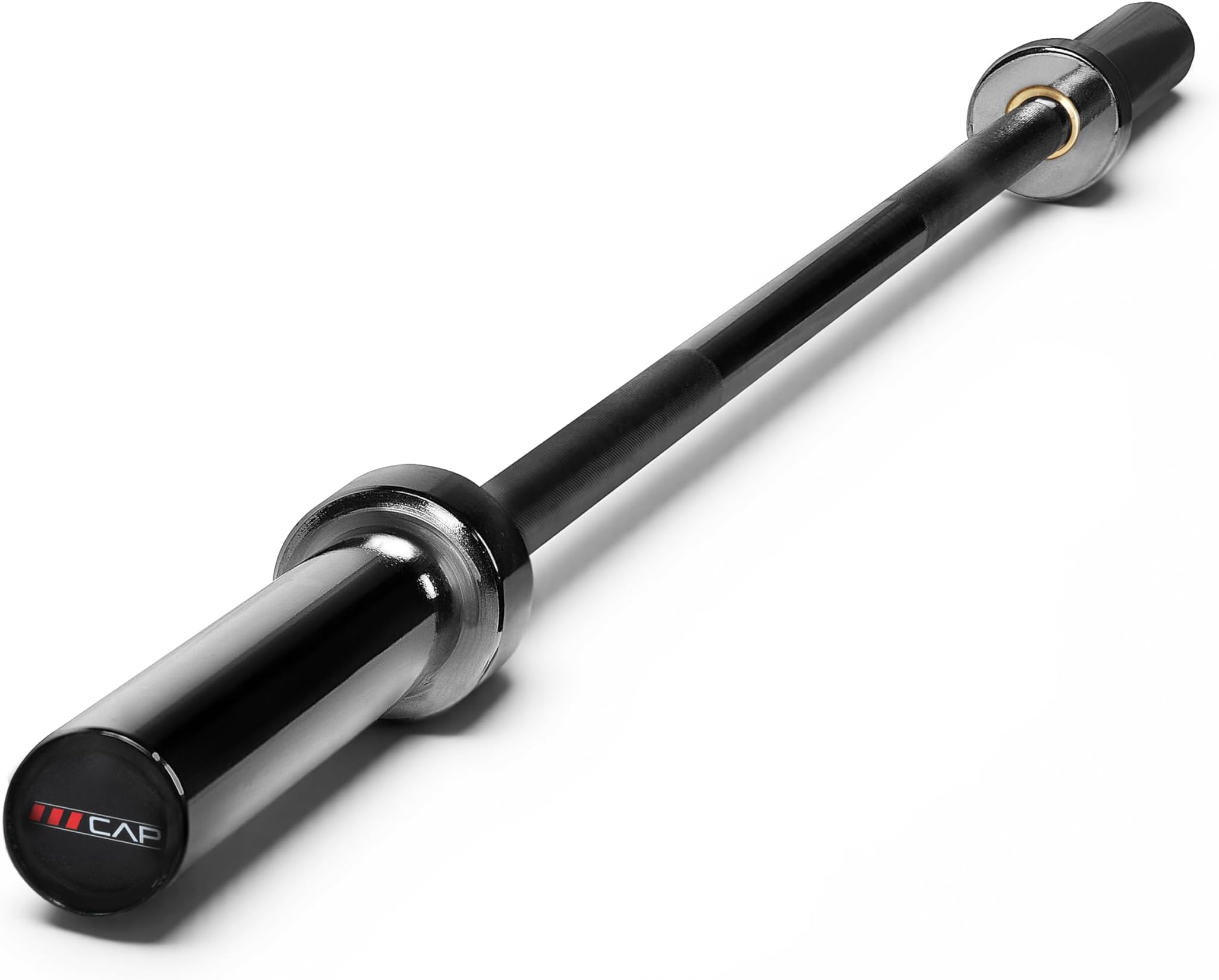 2" Olympic Solid 6 ft Bar, Bronze Bushings, Black (New Version)