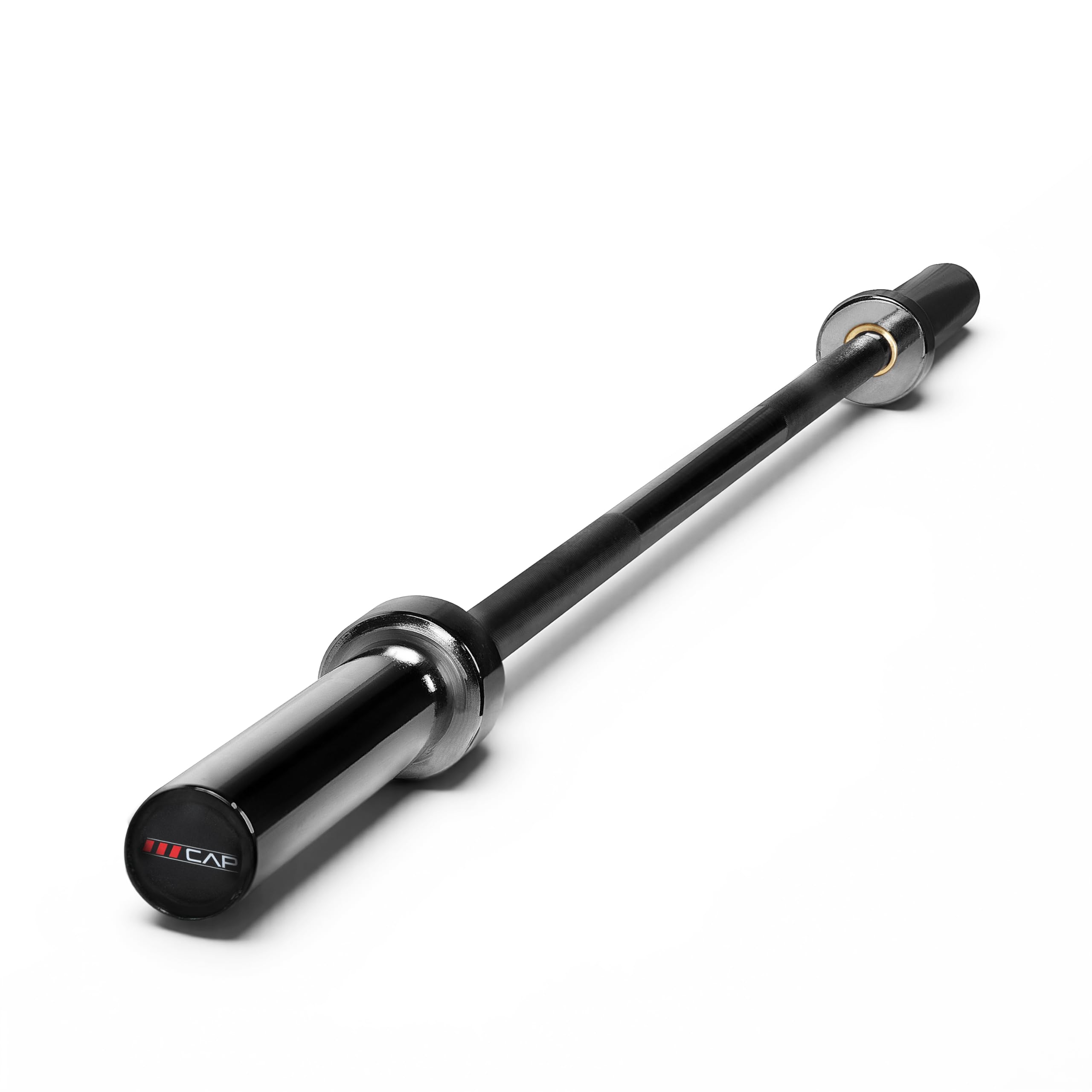 2" Olympic Solid 6 ft Bar, Bronze Bushings, Black (New Version)