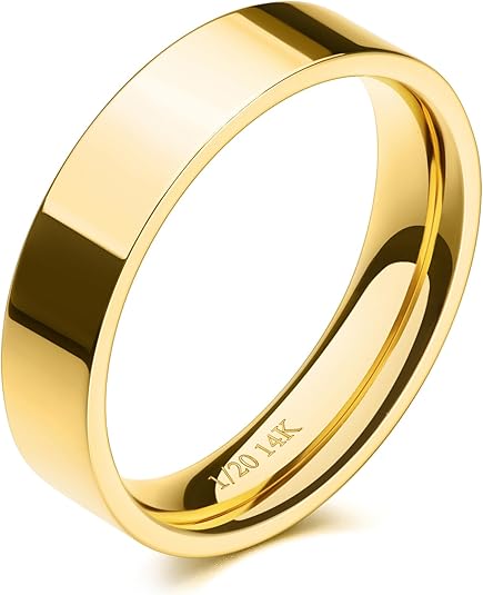 Polished Gold Band for Her