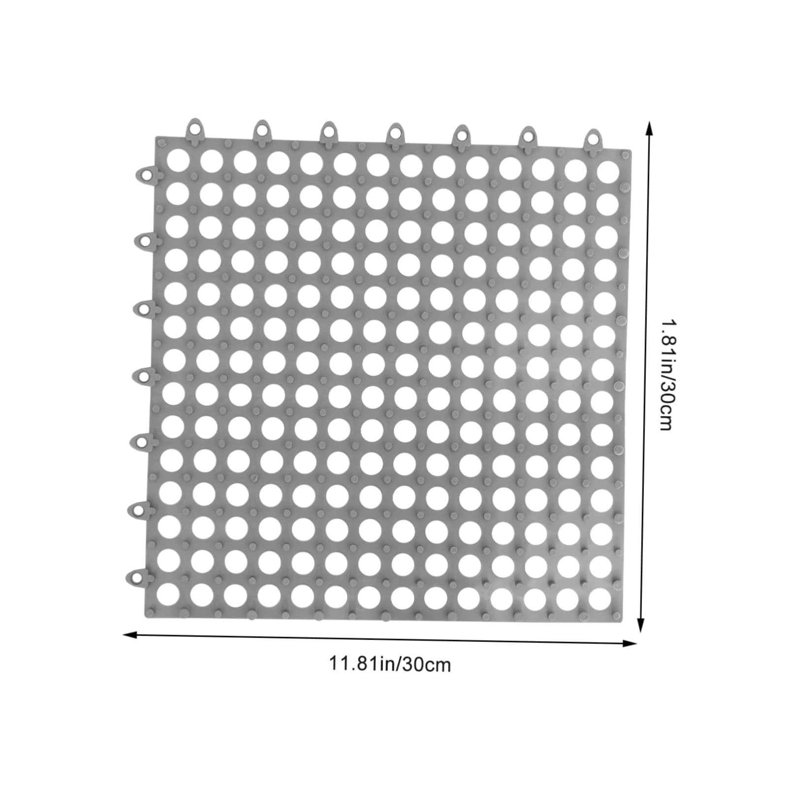 Alipis 2Pcs Slip Splicing Floor Mats for Bathroom Kitchen Balcony Interlocking Bathmat with Drain Skid Design for Safe Walking Housewarming Present