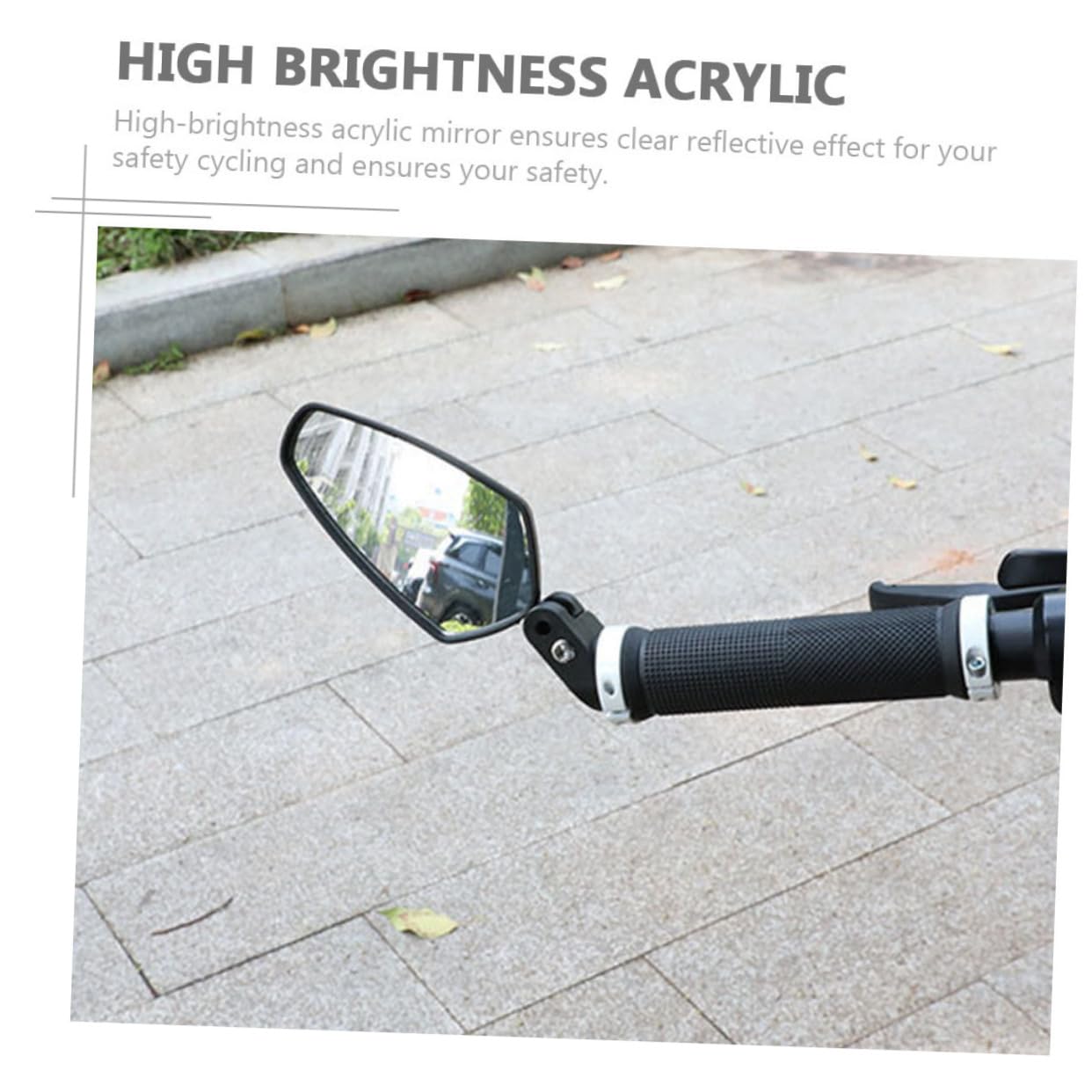 2pezzi Specchietto Retrovisore Professionale Per Bici Da Design Versatile e Robusto Per Manubri Visione Chiara e Ampia Per Ciclisti e Scooter Facile Installazione e Sicurezza