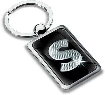 Porte Clé Voiture Porte-clés Avec Lettre Initiale Argentée Pour Homme Et Femme - Monogramme De L'alphabet Personnalisé Pour Clés De Voiture, G Porte Clé Personnalisé