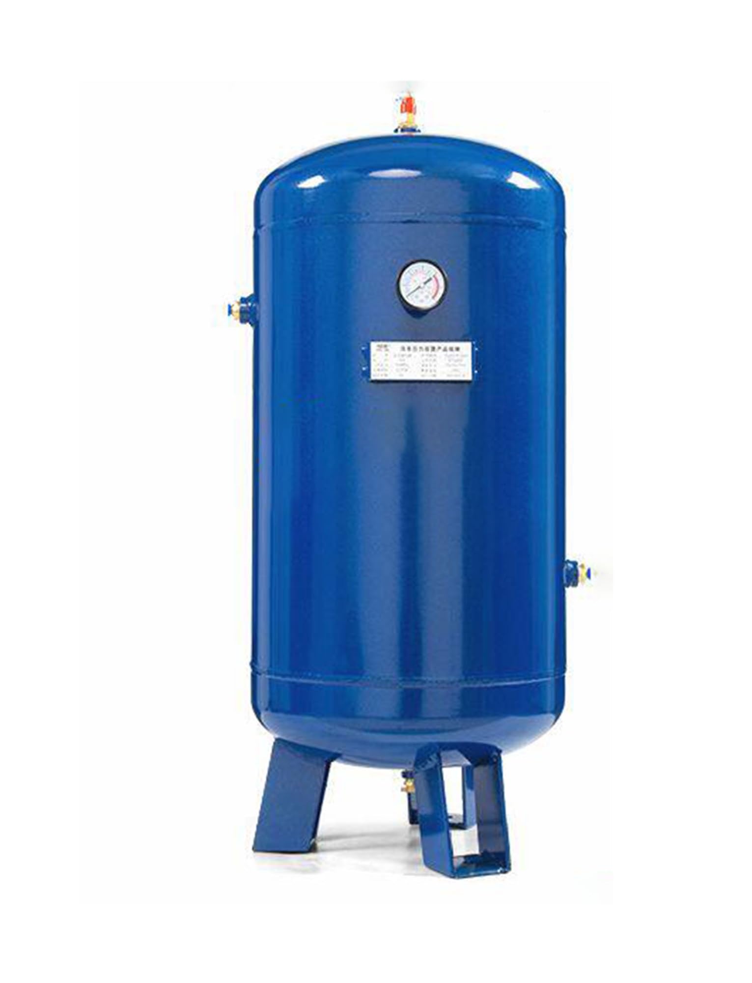 Réservoir d'air en acier au carbone épais avec accessoires d'installation, compresseur d'air professionnel pour applications sous pression et sous vide
