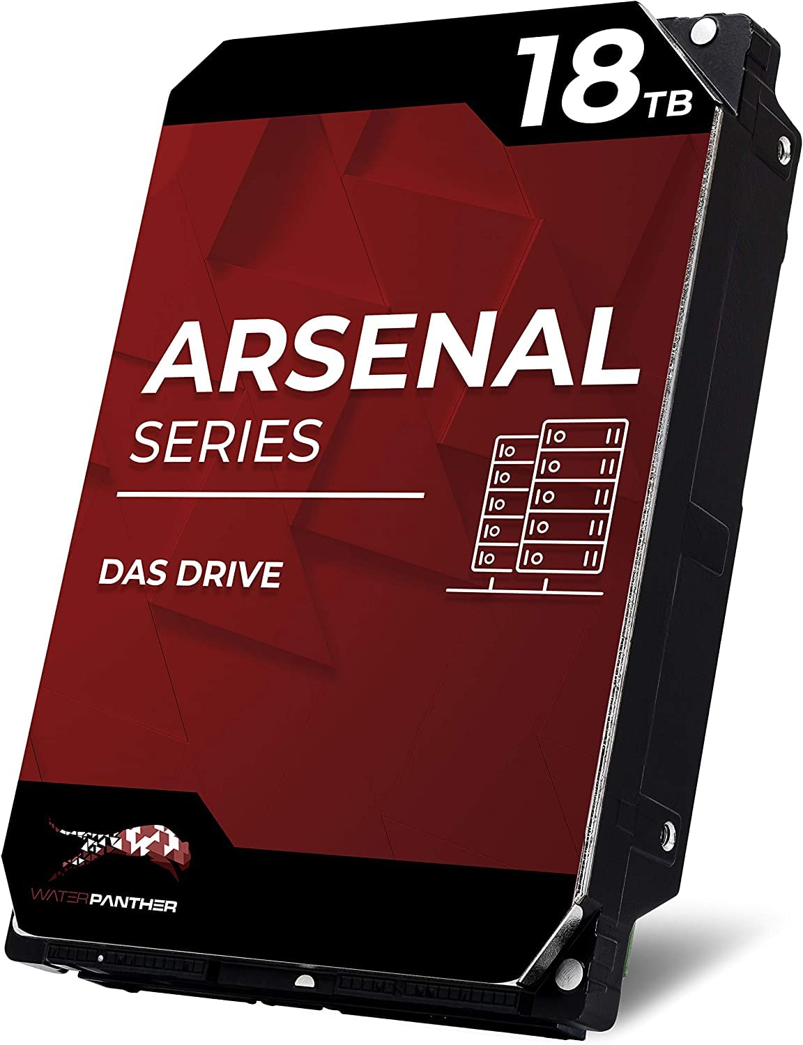 Water Panther WP Arsenal 18TB SAS 12Gb/s 7200RPM 3.5-Inch DAS Hard Drive for Storage Server, Enterprise JBOD, Business RAID Workstation, Internal SAS LFF HDD (Renewed)