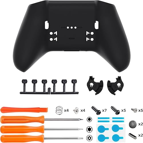 Miniatura 2 de eXtremeRate Carcasa inferior de repuesto para controlador Xbox Elite Series 2, carcasa trasera negra personalizada para Xbox Elite Series 2 Core