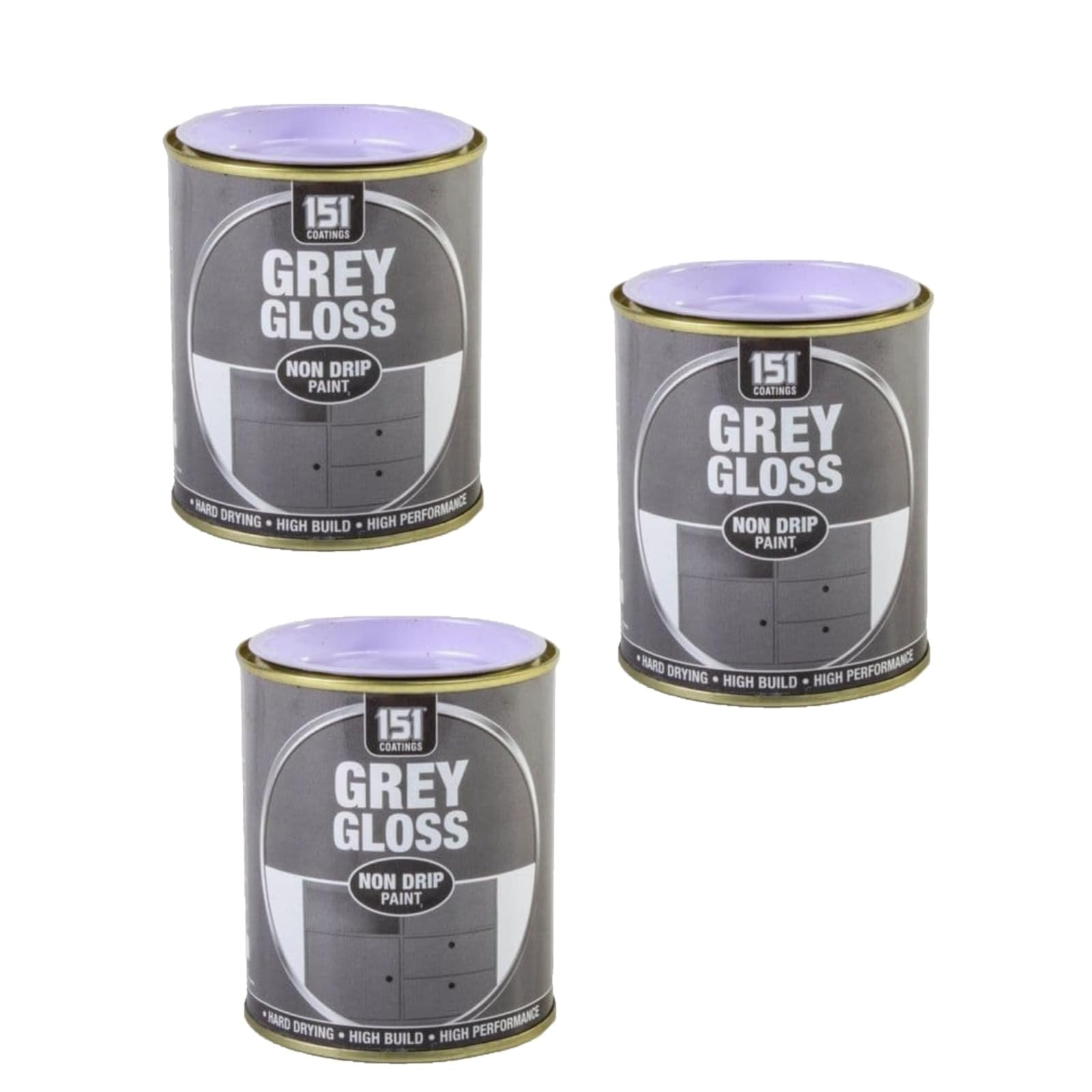 SDMAX Grey Gloss Non-Drip Paint, Hard Drying, Non-Cracking, Durable And Long-Lasting Performance, Easy To Use, Compact And Portable, Interior & Exterior Use, 300ml (3PCS)
