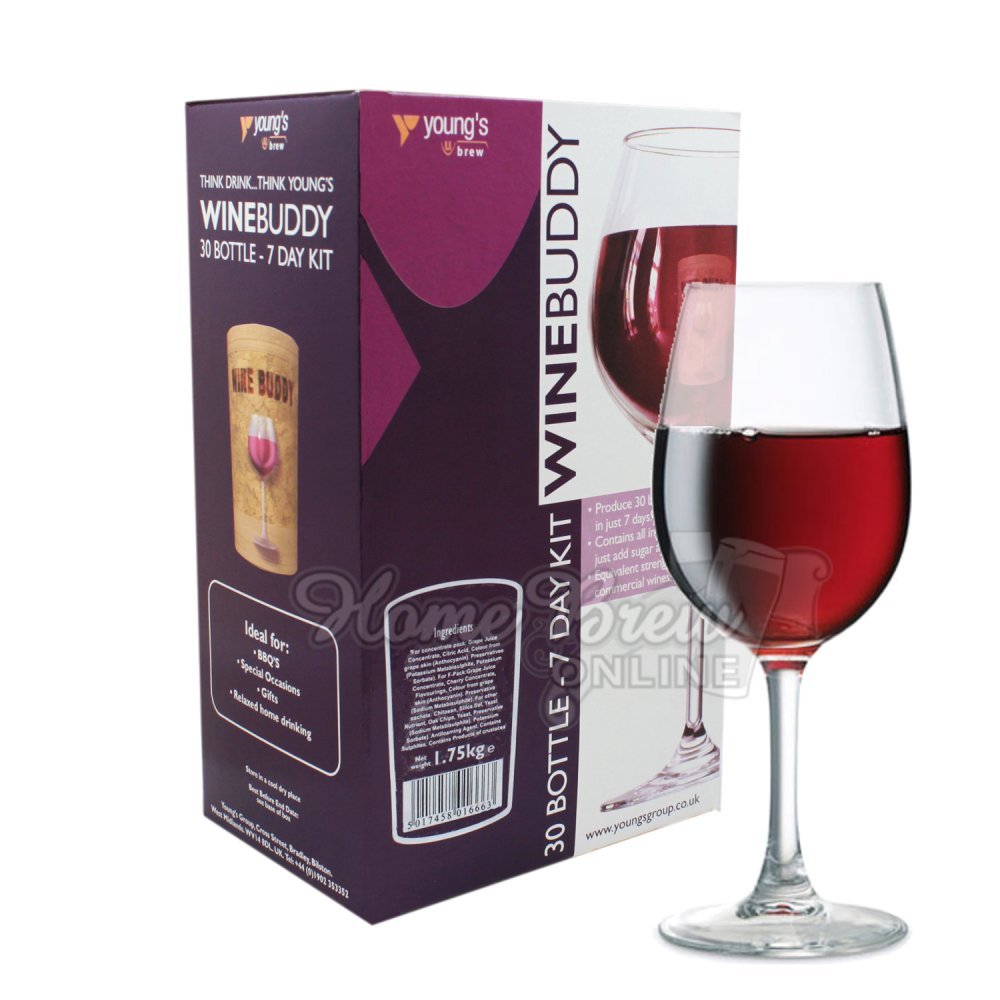 Home Brew & Wine Making - Winebuddy 6 Bottle Red Wine Refill - Cabernet Sauvignon Ingredient Kit