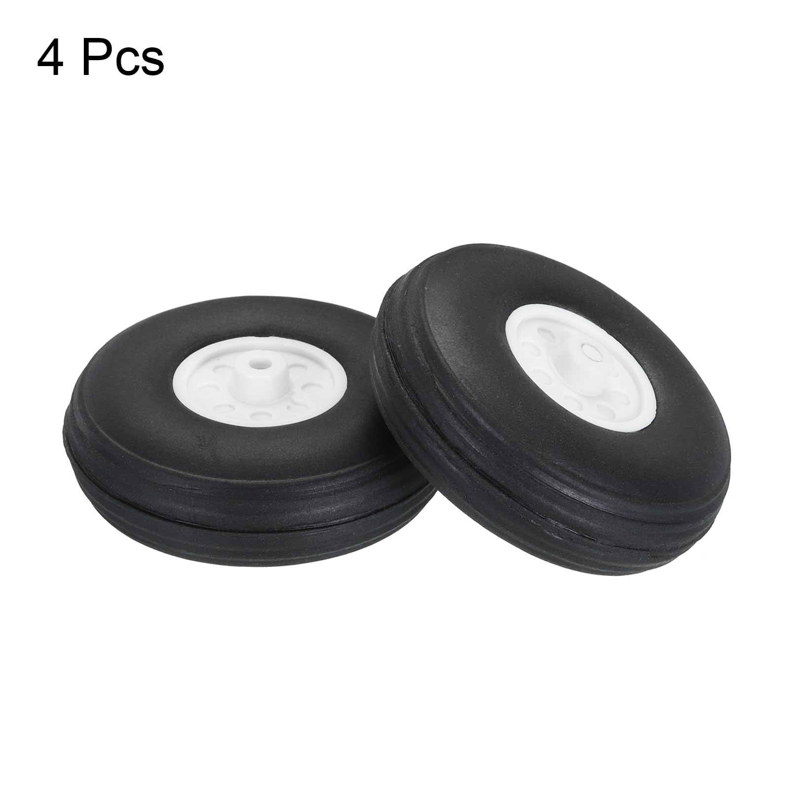QUARKZMAN Ruedas para Avión RC 1.97" OD Ruedas de Espuma de PU para Avión RC Rueda de Cola de Neumático de Espuma para Avión RC Repuesto para Modelo de Avión RC DIY Paquete de 4