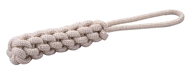 Fackelmann Cuerda de algodón Resistente para Perros, Ideal para Tirar, Masticar Interactivo, Reforzada