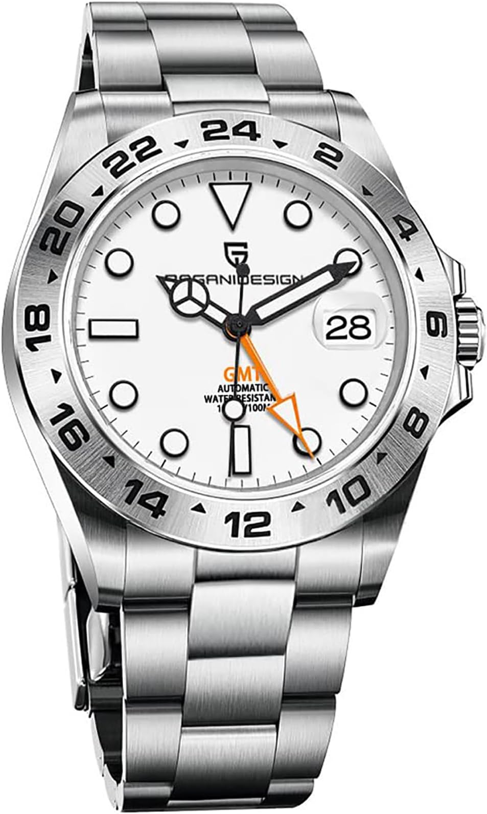 Montre Perseo Squad GMT Automatique - Cadran Noir, Boîtier Acier 40mm - Neuve Avec étiquettes