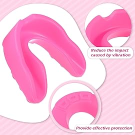 10 Pcs Sport Mouth Guards Gum Teeth Armor Game Guard for Boxing Basketball Football Hockey Karate Basketball Rugby Match (Pink)