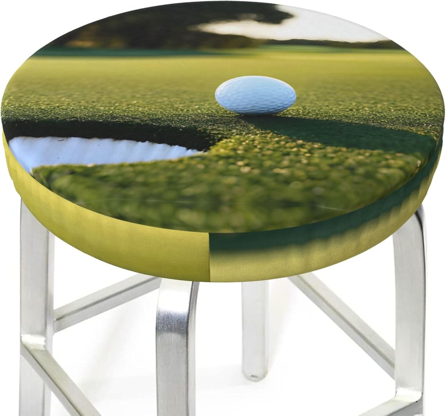 Round Bar Stool Seat Cover for Home Kitchen Dining Chair - 14 inch