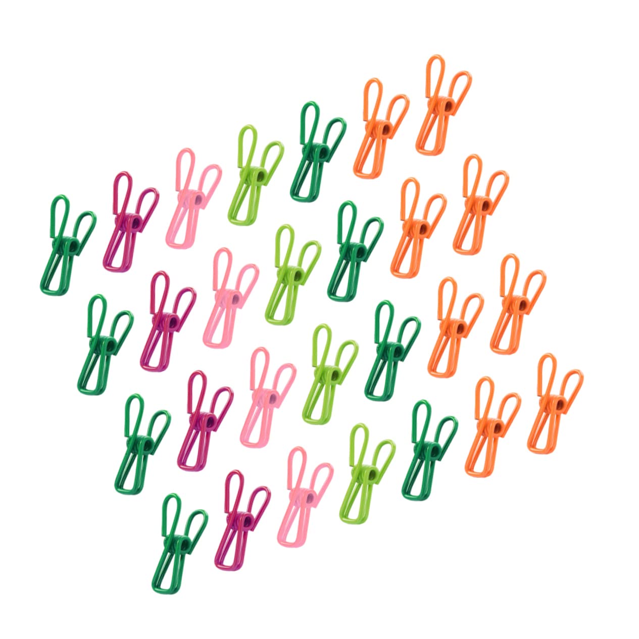 iplusmile Clip da Bucato Colorate Resistenti Antivegetative 70 Pezzi Molla Forte in Plastica e Metallo, Multiuso per Calzini e Stuoie, per Stendere All'aperto Colore Casuale