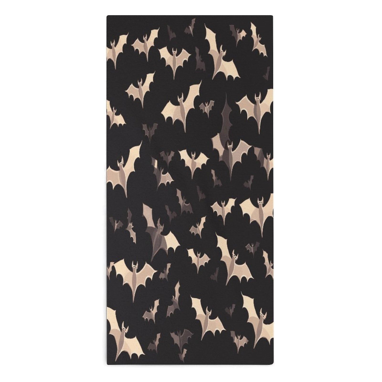 Btcowzrv Style Halloween Flying Bats Bath Towel Beach Towels Shower Towel