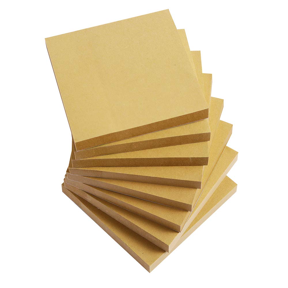 Photo 1 of Sticky Notes 3x3 Inches,Kraft Paper Self-Stick Pads, Easy to Post for Home, Office, Notebook, 8 Pads/Pack