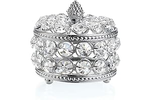 Hipiwe Crystal Mirrored Jewelry Organizer: A Crystal Haven for Treasures