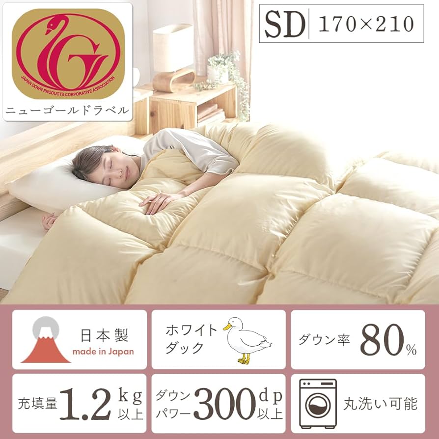 アイリスプラザ 羽毛布団 セミダブル ホワイトダックダウン85% 日本製 Amazon｜アイリスプラザ 羽毛布団 ホワイトダックダウン80