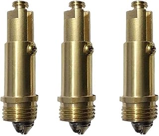 2/3 Pcs Pop Up Sink Plug,28-38 * 7.7 MM Brass Click Clack Sprung Plug Brass,Replacement Sink Basin Bath Waste Click,Pop Up Push Button Basin Sink Bathroom Sink Plugs for Kitchen,Bathroom (Yellow-3)