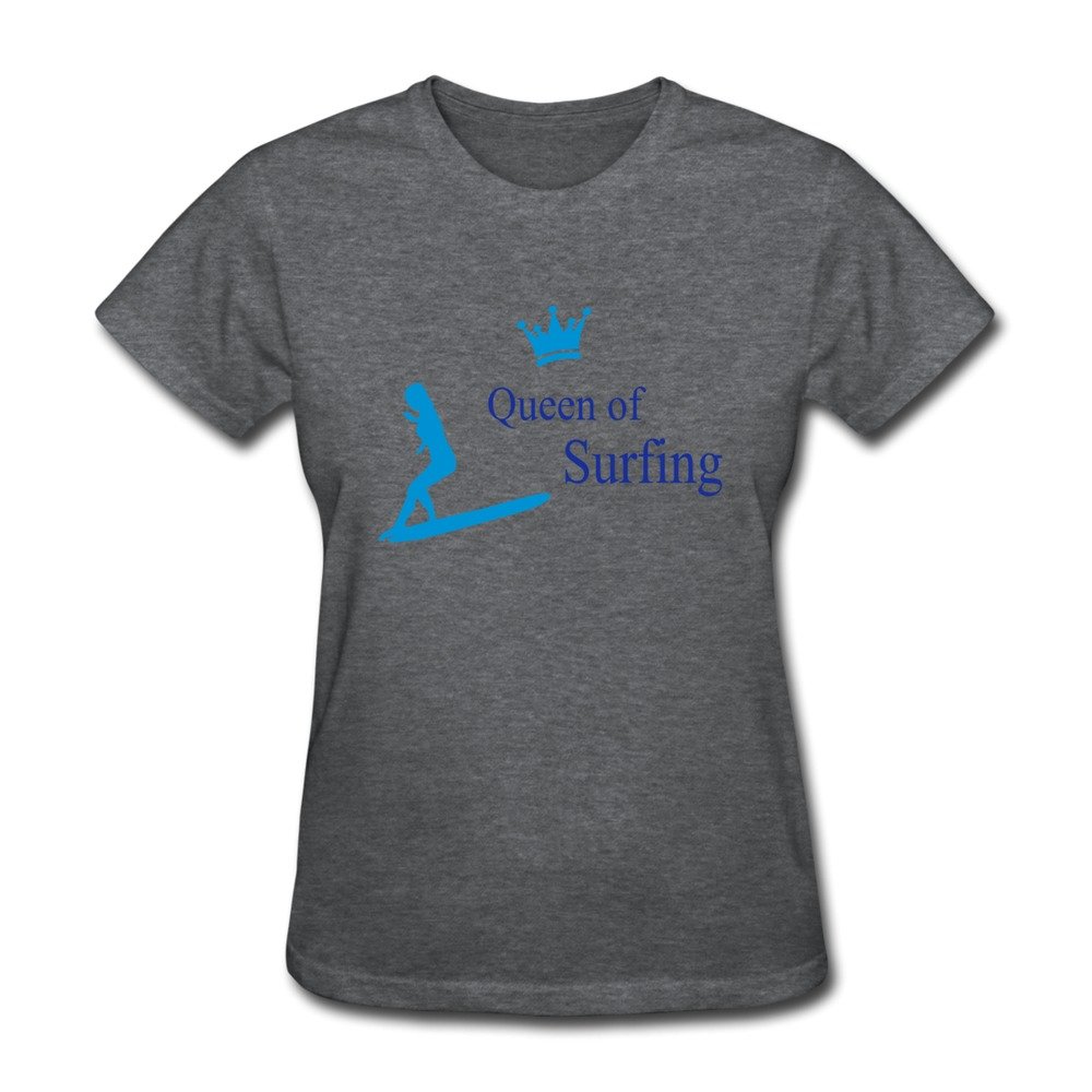 WSB Women's T-shirt Queen Surfing Sport White