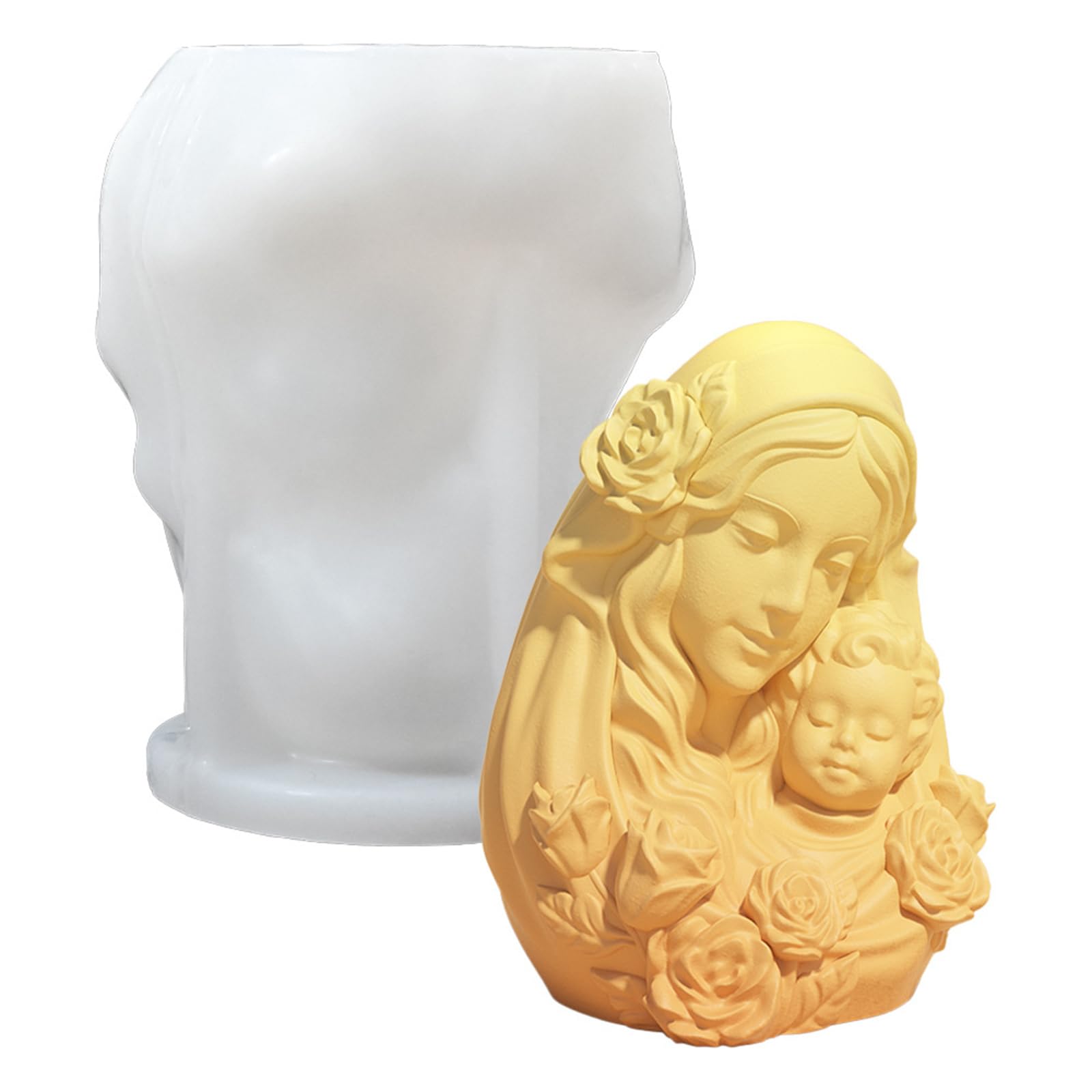 Jazuaiao And Baby Figurine Silicone Molds for Soap Chocolate Candy Cake Fondant Decoration Gypsum Silicone Molds Soap Mold