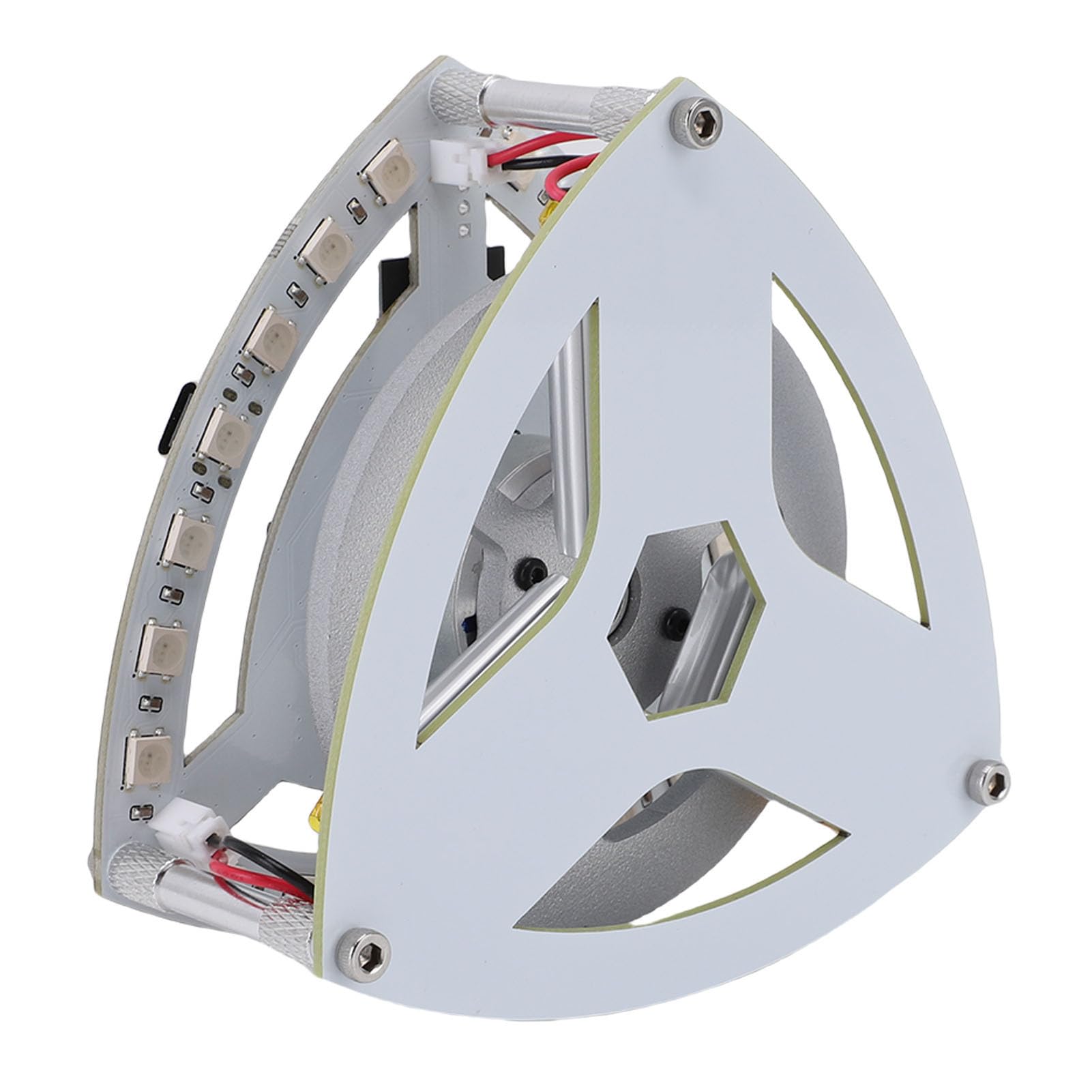 Eujgoov Giocattolo Triangolare Autobilanciante ABS, Giocattolo Educativo per Esperimenti di Fisica, Alimentato a Batteria, con Luci a LED Ed Equilibrio Che Sfida la gravità, per Bambini