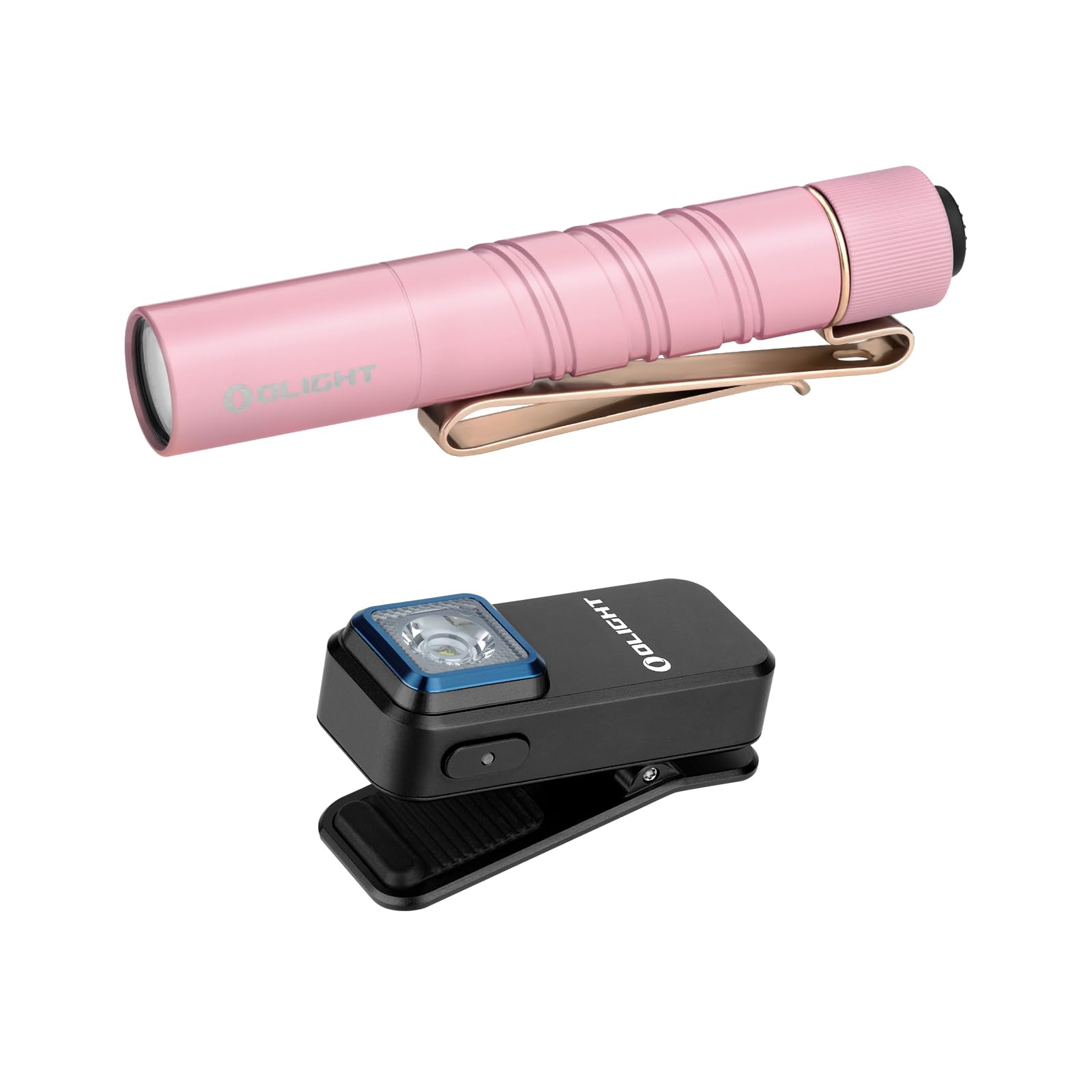 OLIGHTI3T 2 EOS Pocket EDC Flashlight Bundle with Oclip Rechargeable EDC Flashlight