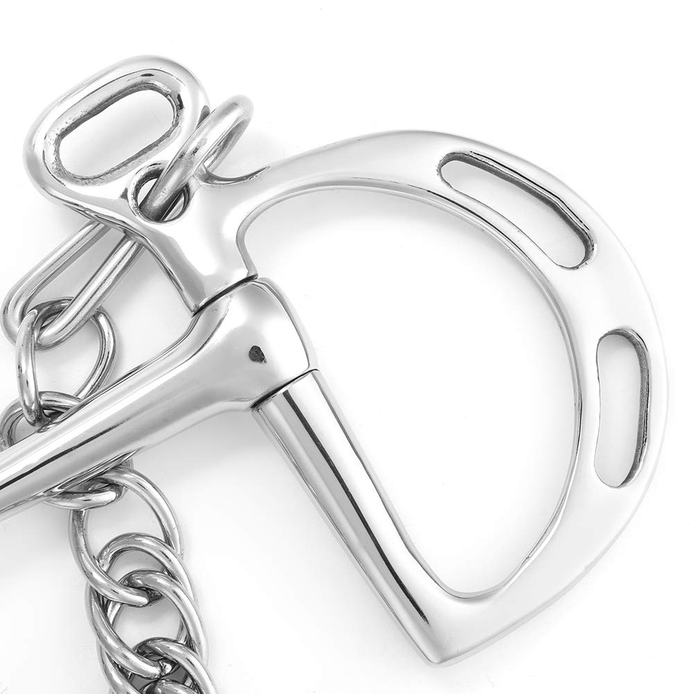 Stainless Steel Horse Mouth, Horse Mouth Bit, Safe Silver Anti-rusty for Long Time Use Horse(The horse's mouth is 135 mm long)