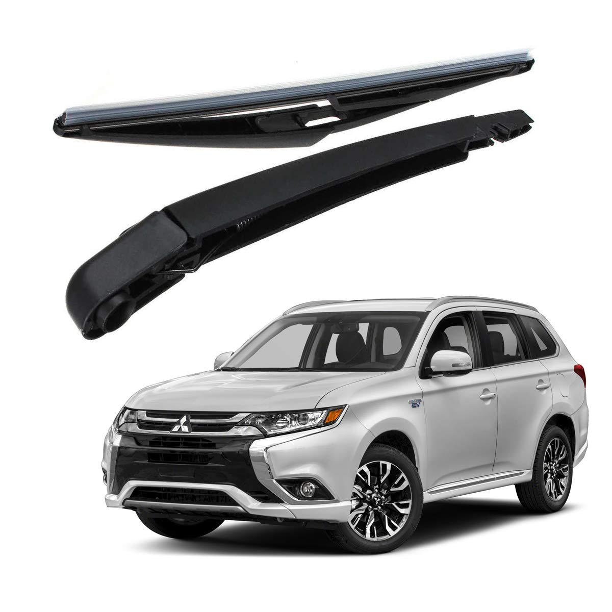 Oshotto Rear Wiper Blade with Arm Compatible with Mitsubishi Outlander (Black)-image-29