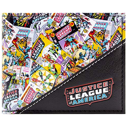 Preisvergleich Produktbild Justice League Comic-Cover-Sammlung Schwarz Portemonnaie Geldbörse