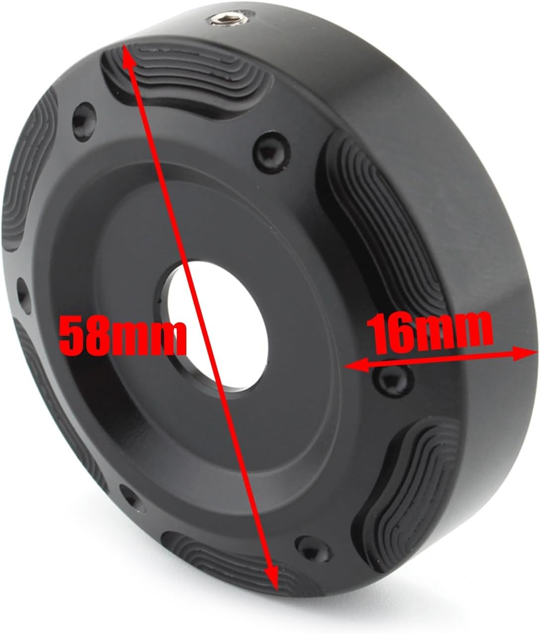 CNC Motorcycle Radiator Cover, Aluminum Alloy Water Tank Cap Decorative Anti-Rust Cap FIt For Harley X350 2023 Black