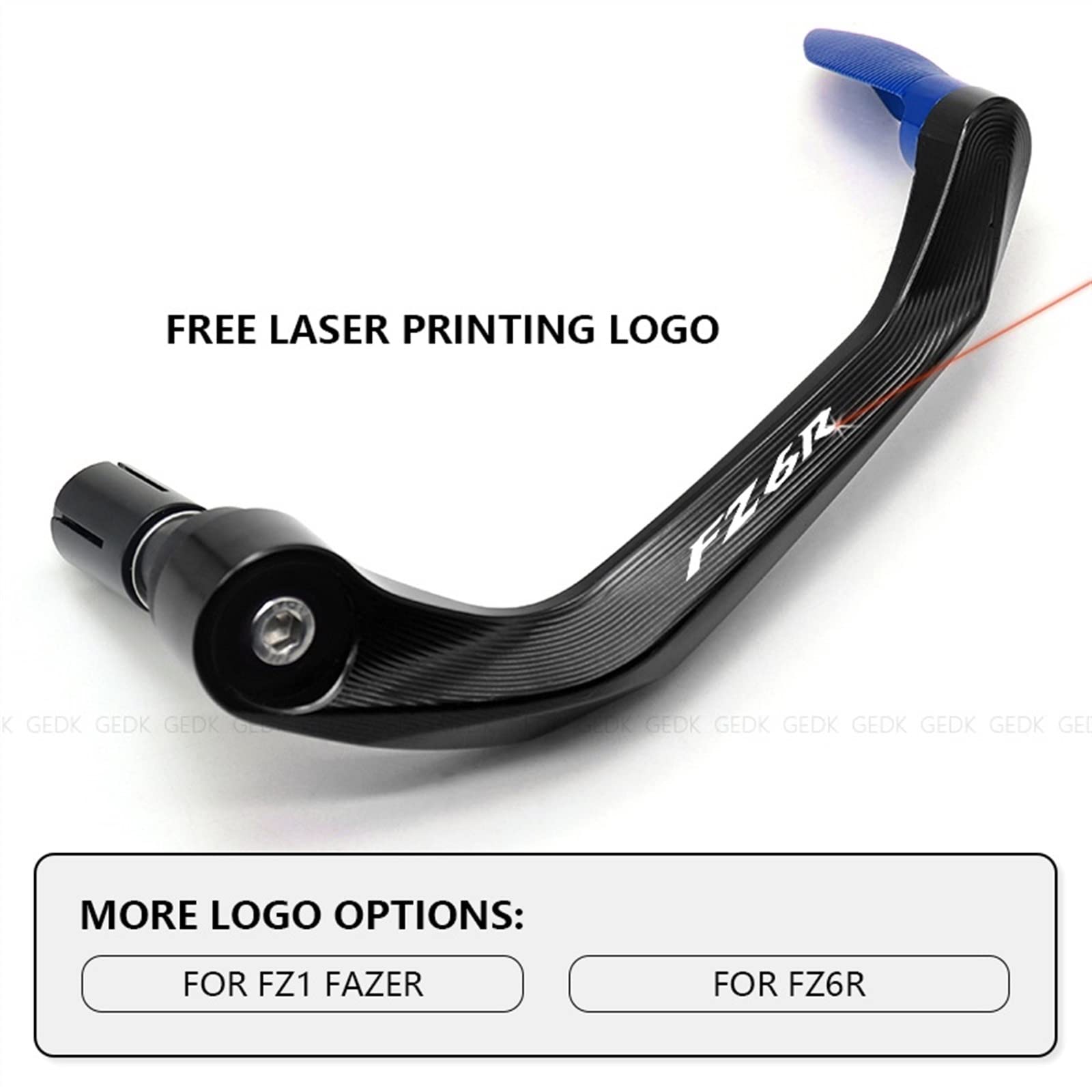 Contrapesos Manillar Moto para FZ1 FZ6R CNC Accesorios modificados de Aluminio Universal 7/8 22mm Protector guardamanos Extremo Manillar Motocicleta(Blue,FZ6R)