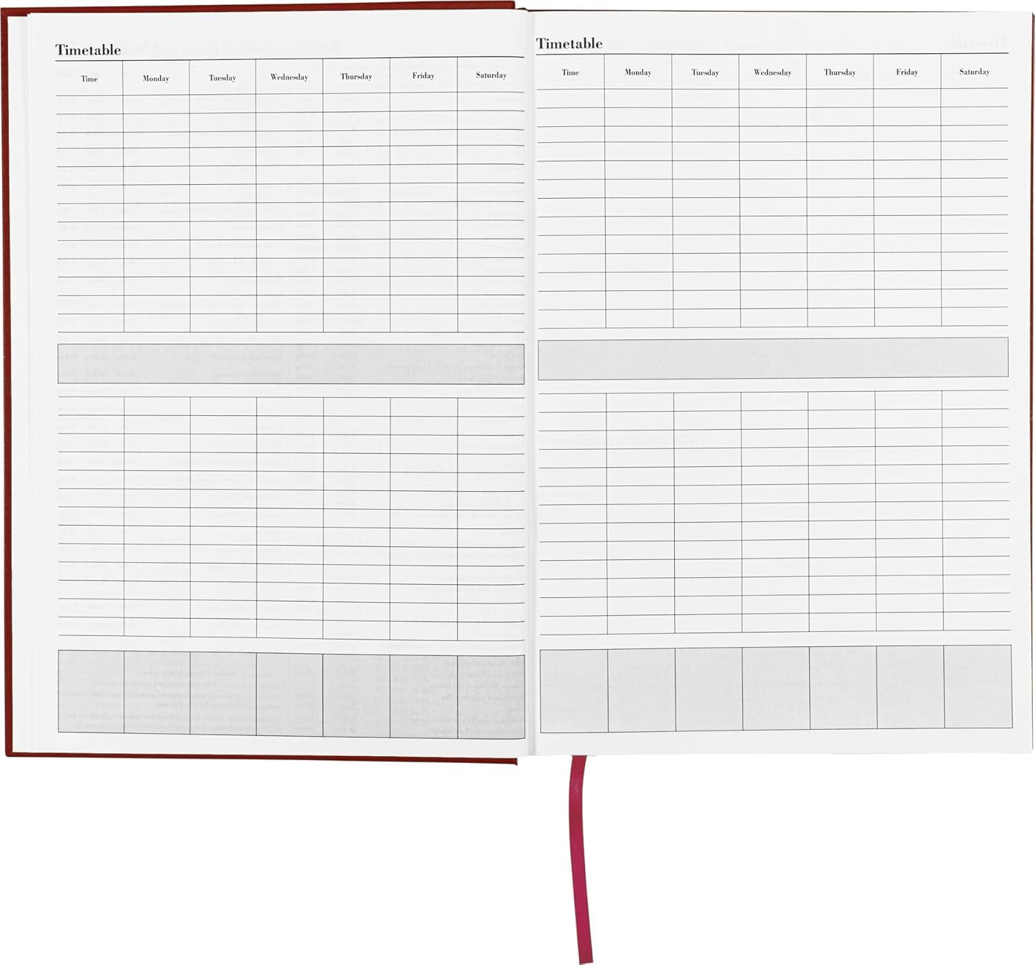 Top Sale Academic Diary 2026-2027 A5 Day Per Page Planner, Student Diary with Ribbon Marker, Hardcover Casebound Binding - Image 4