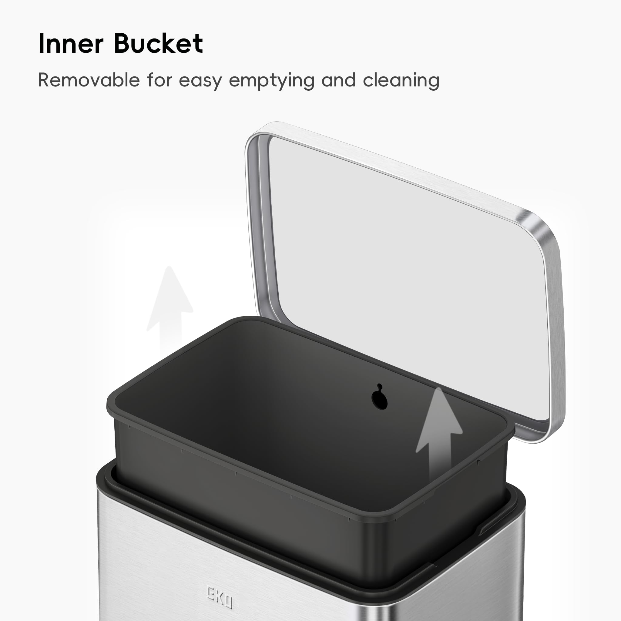 Bin Ecocasa Bote De Basura Eko 30 Litros Cubo De Basura Cocina EKO