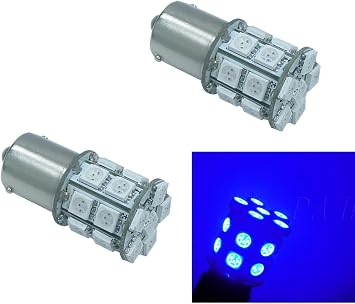 PA LED 2PCS 20SMD 1156 BAU15S Blue Auto LED Bulb 12V