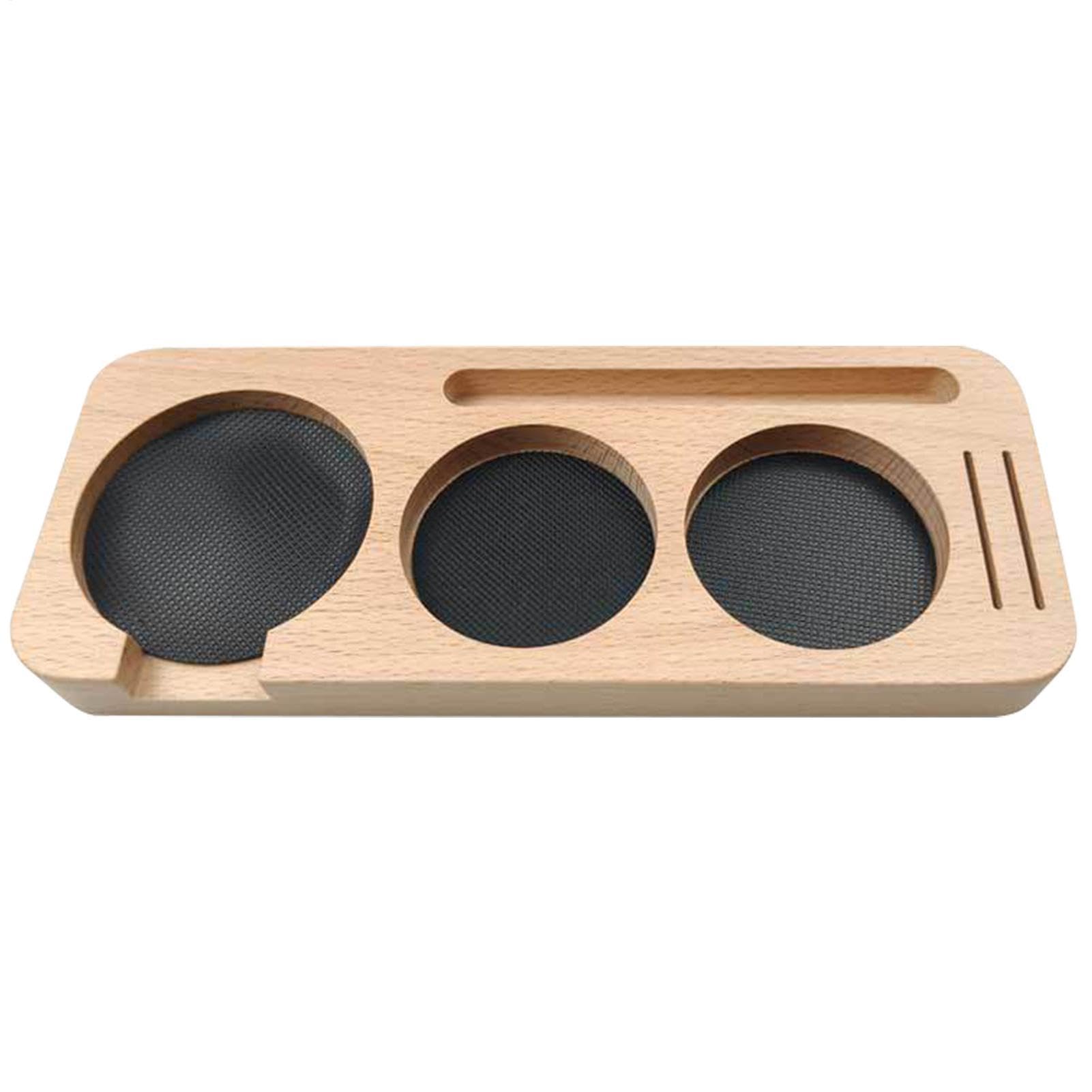Soporte para manipulaciones de café espresso distribuidor portafiltros y bandeja organizadora